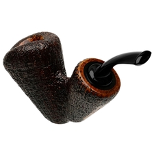 Tsuge Ikebana Sandblasted Bent Dublin Sitter Reverse Calabash (Ohi) (G) (023) (2018)