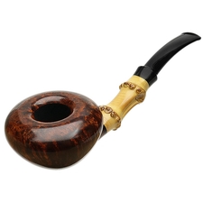 Tsuge Ikebana Smooth Acorn with Bamboo (Kikuchi) (G) (027) (2018)