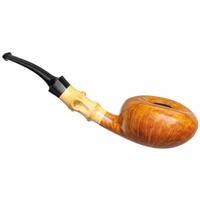 Tsuge Ikebana Smooth Tomato with Bamboo (Kikuchi) (H) (075) (2020)