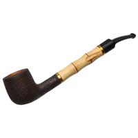 Genod Sandblasted Bent Billiard with Faux Bamboo