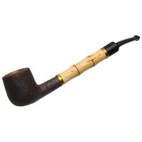 Genod Sandblasted Bent Billiard with Faux Bamboo