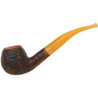 Genod Mini Soleil Couchant Sandblasted Bent Apple with Yellow Lucite