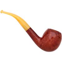 Genod Soleil Levant Smooth Bent Apple with Yellow Lucite (600)