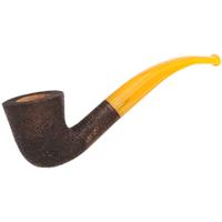 Genod Genod Mini Soleil Couchant Sandblasted Bent Dublin with Yellow Lucite (02)
