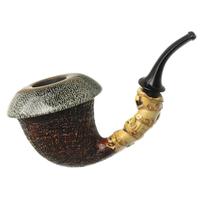 Doctor's Sandblasted Calabash with Bamboo and Polymerized Gray Whale Rib (Double Flash)