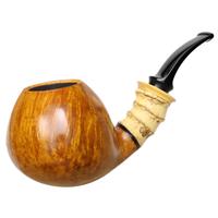 Doctor's Smooth Bent Apple with Bamboo and Boxwood (Double Flash)