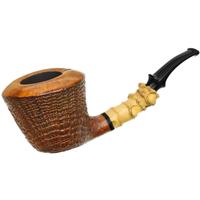 Doctor's Sandblasted Bent Dublin with Bamboo and Boxwood (Flash)