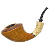 Doctor's Partially Sandblasted Horn with Bamboo and Tulipwood (Double Flash)
