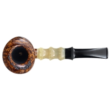 Ping Zhan Smooth Bent Dublin with Bamboo Carved Horn