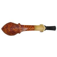 Ping Zhan Contrast Sandblasted Blowfish with Horn