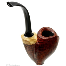 Yeti Smooth Dancing Blowfish with Box Elder Burl (123)