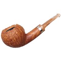 Yeti Sandblasted Bent Apple with Bronze and Bakelite (637)