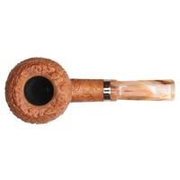 Yeti Sandblasted Bent Apple with Bronze and Bakelite (637)