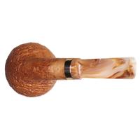 Yeti Sandblasted Bent Apple with Bronze and Bakelite (637)