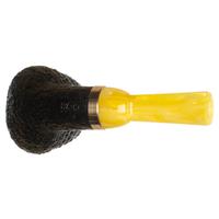 Yeti Sandblasted Bent Brandy with Bronze and Bakelite (691)