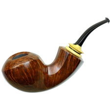 Sam Cui Smooth Reverse Calabash Bent Apple with Boxwood