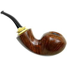 Sam Cui Smooth Reverse Calabash Bent Apple with Boxwood