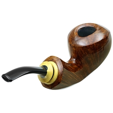 Sam Cui Smooth Reverse Calabash Bent Apple with Boxwood