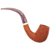 marTelo Sandblasted Bent Billiard with Ivorite