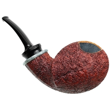 BriarWorks Crimson Sandblasted Blowfish with Antique Bakelite