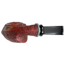 BriarWorks Crimson Sandblasted Blowfish with Antique Bakelite