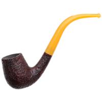 BriarWorks Classic Brown Sandblasted with Amber Stem (C13)