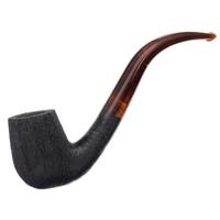 BriarWorks Classic Dark Rusticated with Tortoise Stem (C12L)