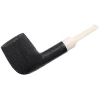 BriarWorks Classic Dark Rusticated with White Stem (C22)
