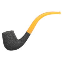 BriarWorks Classic Dark Sandblasted with Amber Stem (C13)