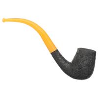 BriarWorks Classic Dark Sandblasted with Amber Stem (C13)