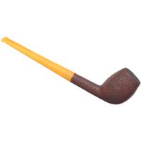 BriarWorks Classic Brown Sandblasted with Amber Stem (C142)