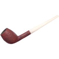 BriarWorks Classic Brown Sandblasted with White Stem (C142)
