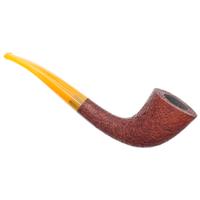 BriarWorks Classic Brown Sandblasted with Amber Stem (C10)