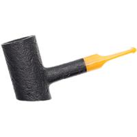 BriarWorks Classic Dark Sandblasted with Amber Stem (C71)