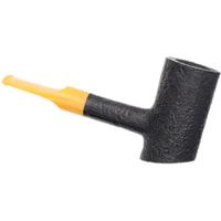 BriarWorks Classic Dark Sandblasted with Amber Stem (C71)