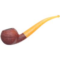 BriarWorks Original Brown Sandblasted with Amber Stem (OR01)