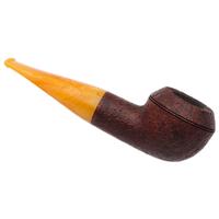BriarWorks Classic Brown Sandblasted with Amber Stem (C52)