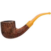 BriarWorks Classic Dark Smooth with Amber Stem (C131)