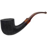 BriarWorks Classic Dark Rusticated with Tortoise Stem (C131)