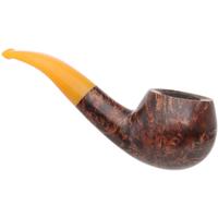 BriarWorks Classic Dark Smooth with Amber Stem (C101)