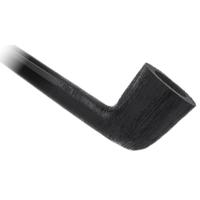 BriarWorks Classic Dark Rusticated Churchwarden with Black Stem (C61XL)