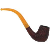 BriarWorks Classic Brown Sandblasted with Amber Stem (C13)