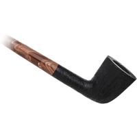 BriarWorks Classic Dark Rusticated Churchwarden with Coffee Stem (C61XL)