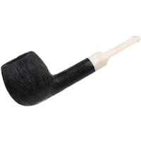 BriarWorks Classic Dark Rusticated with White Stem (C81)