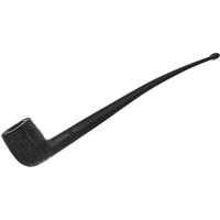 BriarWorks Classic Dark Rusticated Churchwarden with Black Stem (C22XL)