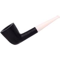 BriarWorks Classic Dark Rusticated with White Stem (C61)