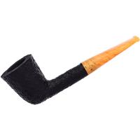 BriarWorks Classic Dark Sandblasted with Amber Stem (C61)