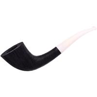 BriarWorks Classic Dark Rusticated with White Stem (C10)