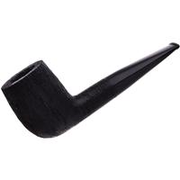 BriarWorks Classic Dark Rusticated with Black Stem (C22)