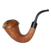 BriarWorks Signature Light Sandblasted Magnetic Calabash with Light Smooth Cap
